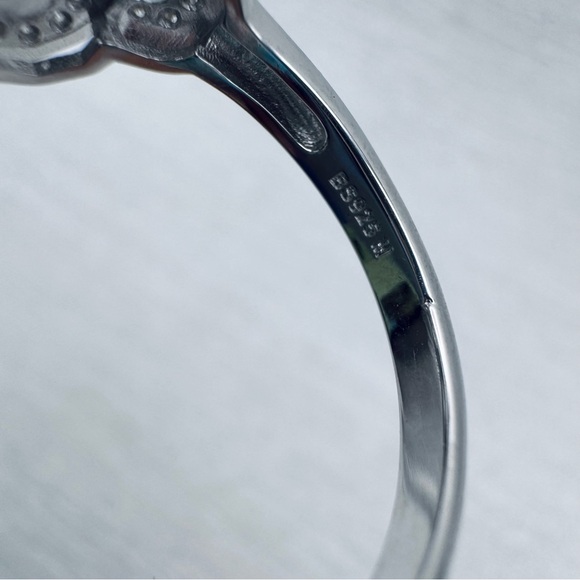 5.63 CT Moissanite Diamond Cushion Cut with Baguettes Ring - Picture 3 of 4